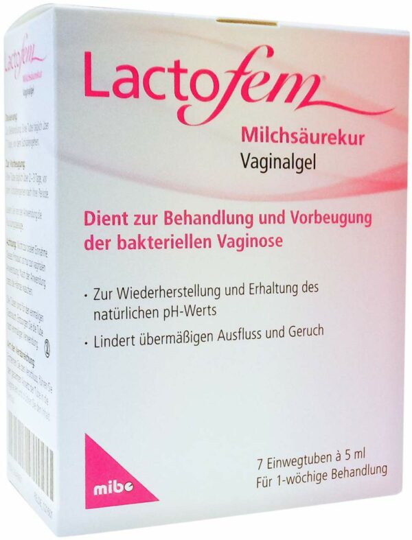 Lactofem Milchsäurekur Vaginalgel 7 Einwegtuben Je 5 ml