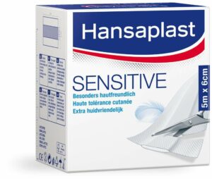 Hansaplast Sensitive Pflaster 6 cm X 5 M Rolle