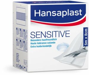 Hansaplast Sensitive Pflaster 8 cm X 5 M Rolle