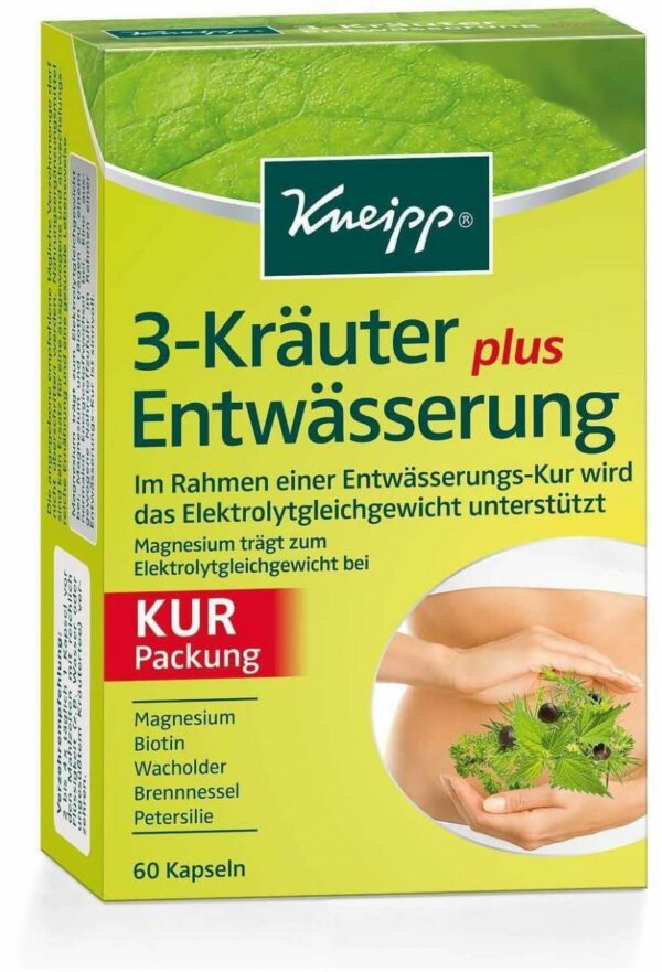 Kneipp 3 - Kräuter Entwässerung plus 60 Kapseln