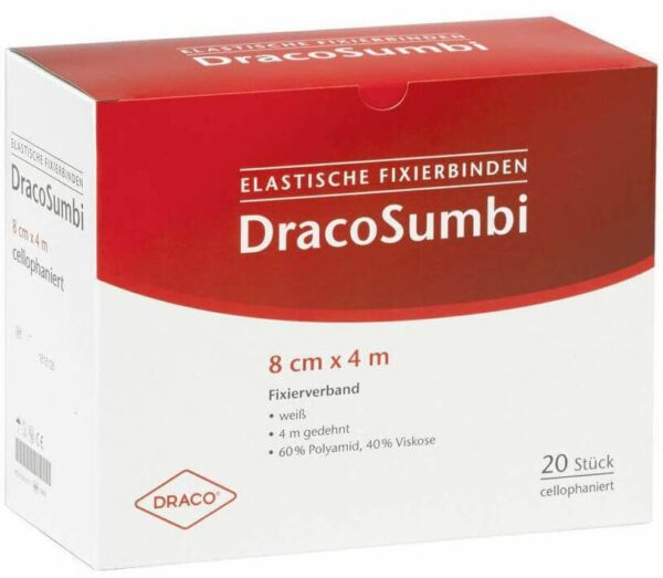 Draco Sumbi Fixierbinde 8 cm X 4 M 20 Binden