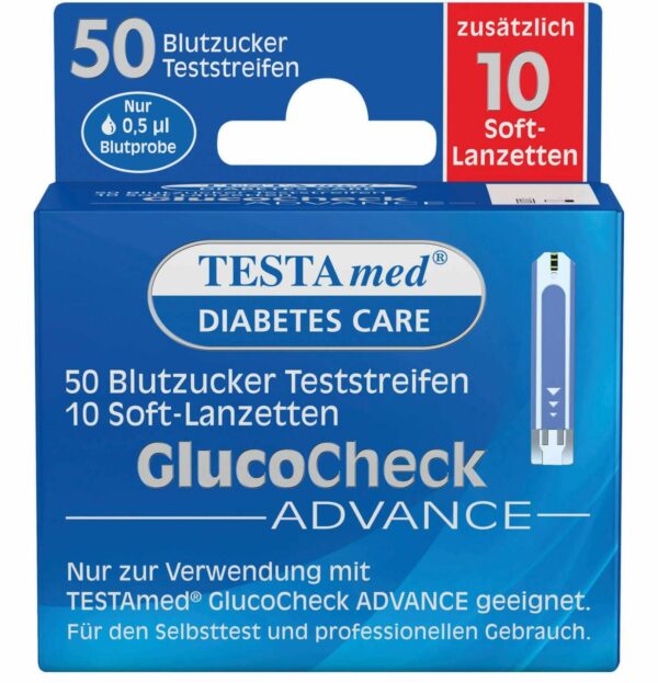 Testamed Glucocheck Advance 50 Teststr.M.10 Lanz.