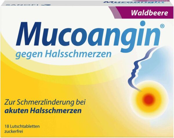 Mucoangin Waldbeere 18 Lutschtabletten