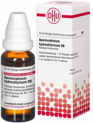 Apomorphinum Hydrochloric. D 6 Dilution