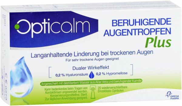 Opticalm Beruhigende Augentropfen Plus 20 x 0