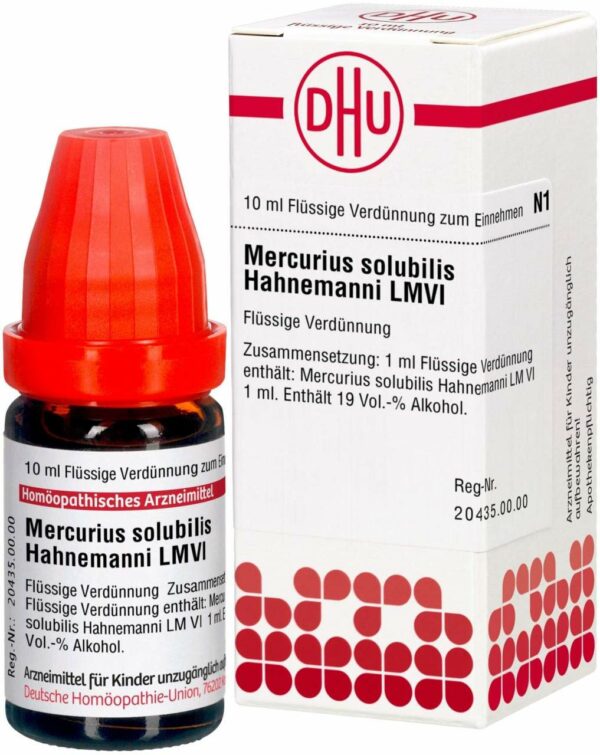 Lm Mercurius Solubilis Hahnemanni Vi 10 ml Dilution