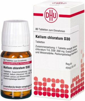 Kalium Chloratum D 30 80 Tabletten