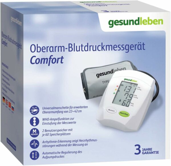 Gesund Leben Oberarm-Blutdruckmessgerät Comfort