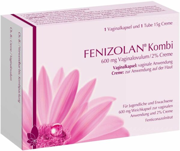 Fenizolan Kombi 600 mg Vaginalovulum 1 Stück + 2% Creme 15 G 1...