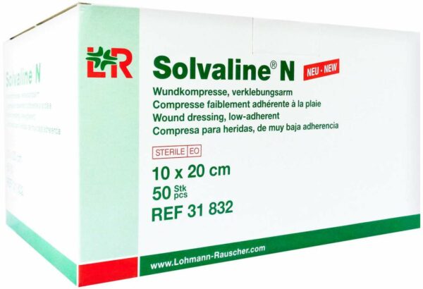 Solvaline N Kompressen 10 X 20 cm Steril 50 Kompressen