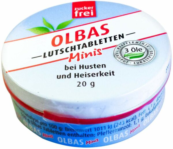 Olbas Minis Lutschtabletten Zuckerfrei 20 G