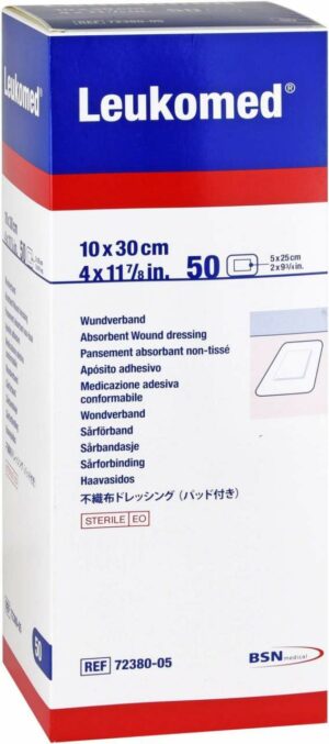 Leukomed 50 Sterile Pflaster 10 X 30 cm