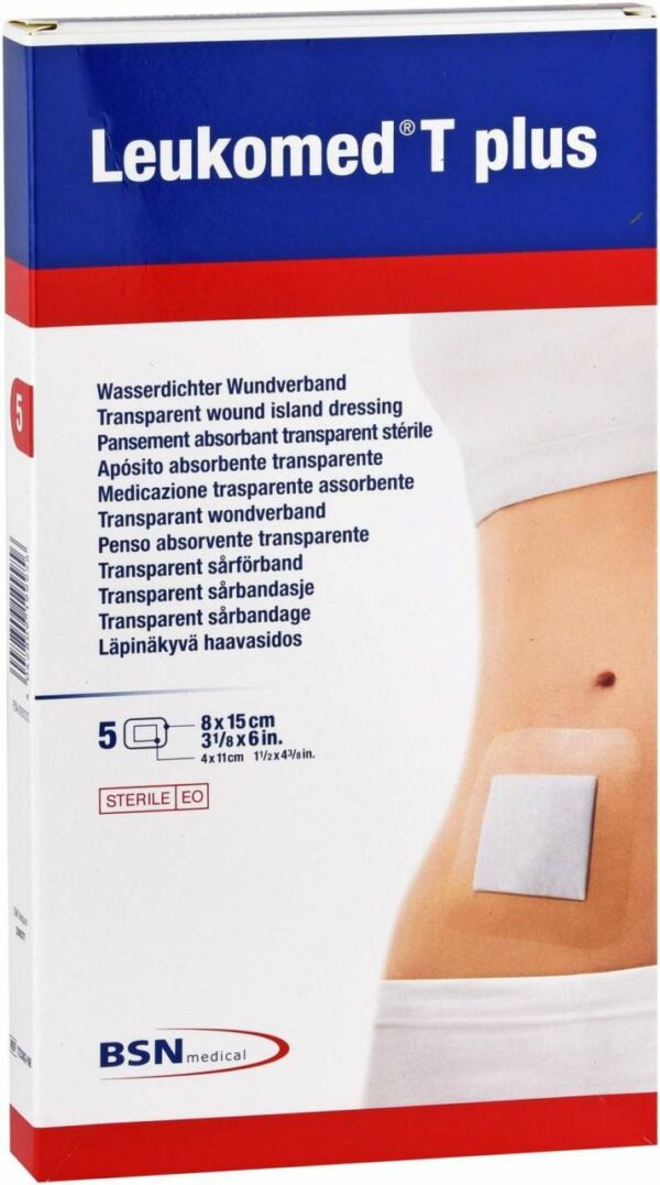 Leukomed Transparent Plus Sterile Pflaster 8x15cm