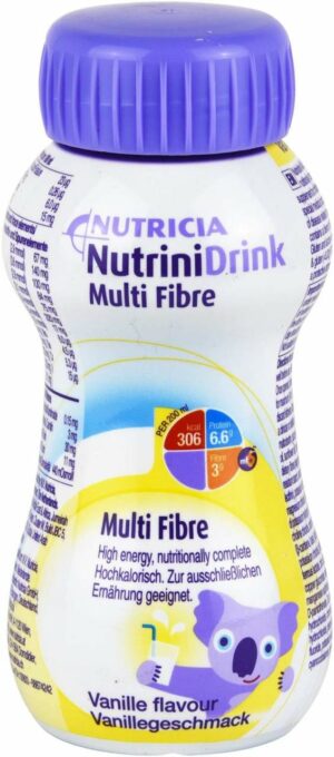 Nutrini Drink Multifibre Vanillegeschmack 32 X 200 ml Flüssigkeit