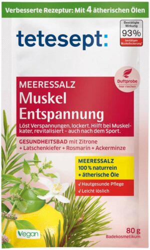 Tetesept Meeressalz Muskelentspannung 80 G