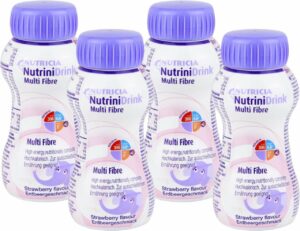 Nutrini Drink Multifibre Erdbeergeschmack 32 X 200 ml Flüssigkeit