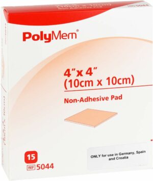 Polymem Wund Pad N.Klebend 10x10 cm 5044