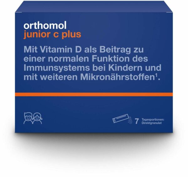 Orthomol Junior C Plus Granulat Himbeer-Limette 7 Stück