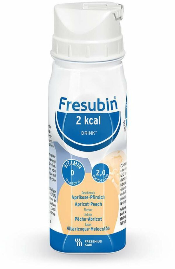 Fresubin 2 Kcal Drink Aprikose Pfirsich Trinkflasche 24x200 Ml...