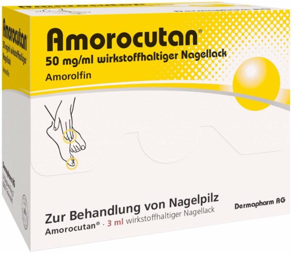 Amorocutan 50 mg Pro ml Wirkstoffhaltiger Nagellack 3 ml Lösung