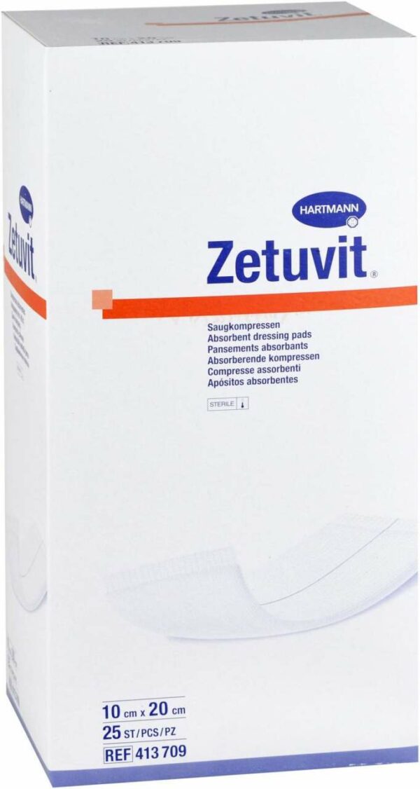 Zetuvit Saugkompresse Steril 10x20 cm