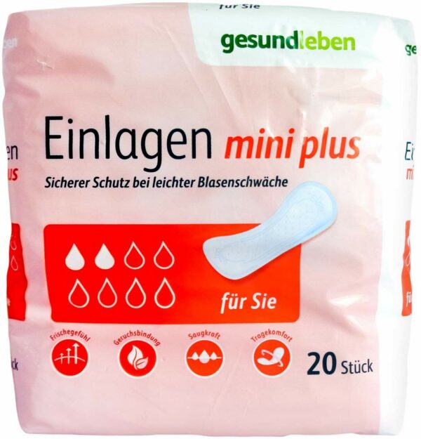 Gesund Leben Einlagen Mini Plus 20 Stück