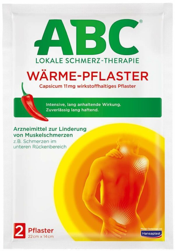 Hansaplast med ABC Wärme Pflaster Capsicum 2 Stück