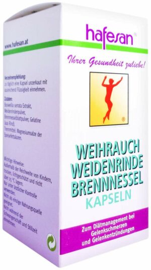 Hafesan Weihrauch+weidenrinde+brennessel Kapseln