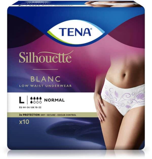 Tena Silhouette Normal L Blanc 10 Stück