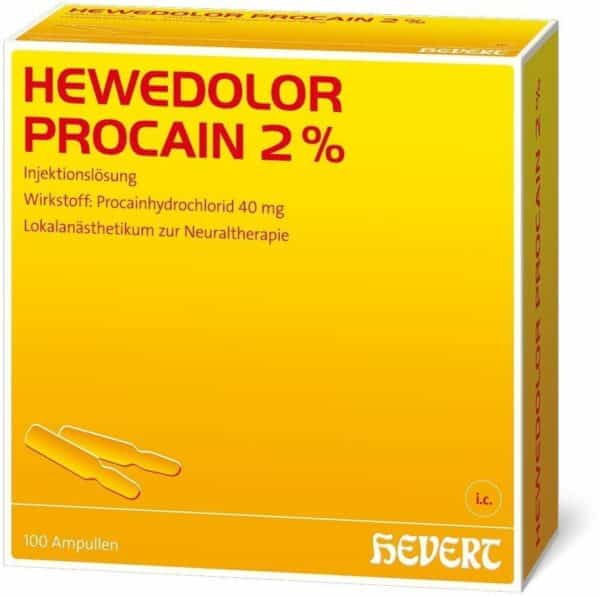 Hewedolor Procain 2% 100 Ampullen