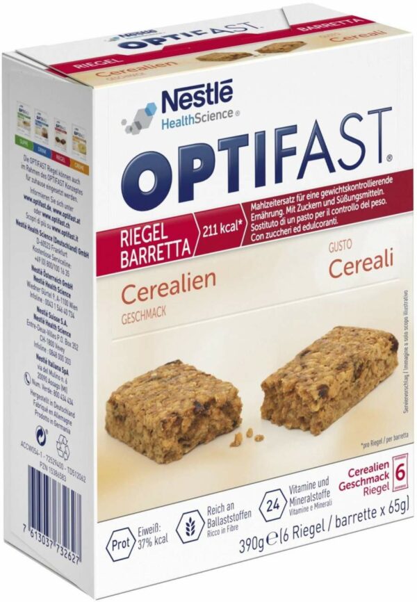 Optifast Riegel Cerealien 6 X 65 G