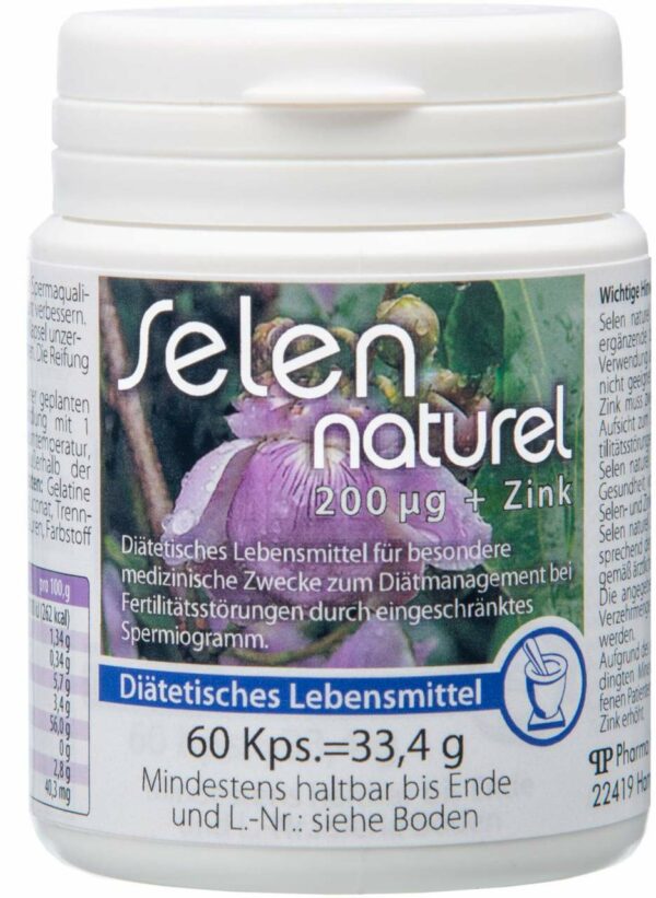 Selennaturel 200 µg Plus Zink 60 Kapseln