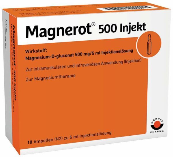 Magnerot 1000 Injekt 10 X 10 ml Ampullen