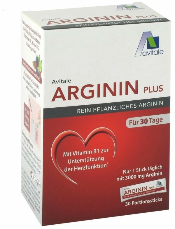 Arginin Plus Vitamin B1+B6+B12+Folsäure 30 Sticks