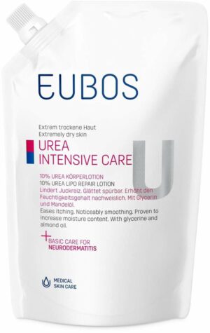 Eubos Trockene Haut Urea 10 % Körperlotion 400 ml Nachfüllbeutel