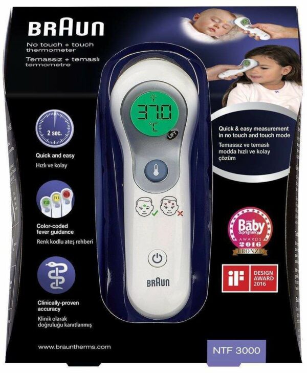 Braun NTF3000 No-Touch & Stirnthermometer