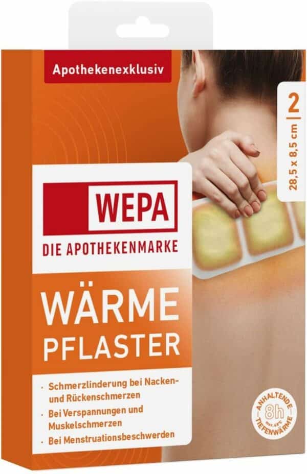 Wepa Wärmepflaster Nacken und Rücken 2 Kompressen