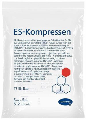 ES-Kompressen steril 5 x 5 cm 8fach 5 x 2 Stück