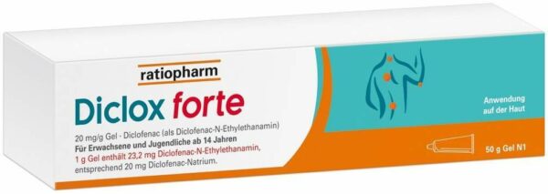 Diclox forte Ratiopharm Gel 50 g