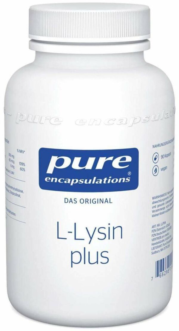 Pure Encapsulations L-Lysin Plus 90 Kapseln