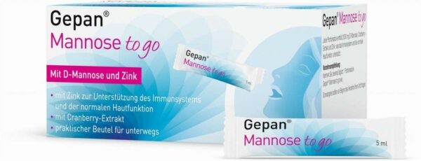 Gepan Mannose to go Lösung zum Einnehmen 14 Portionssticks