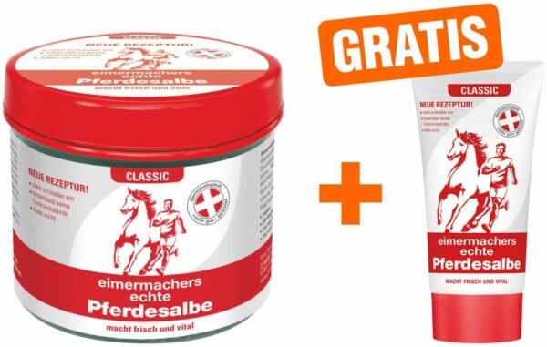 Eimermacher Pferdesalbe 200 ml Dose neue Rezeptur + 30 ml Tube Gratis