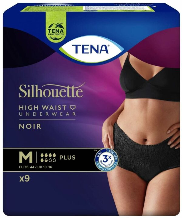 Tena Silhouette Plus M Noir 9 Stück