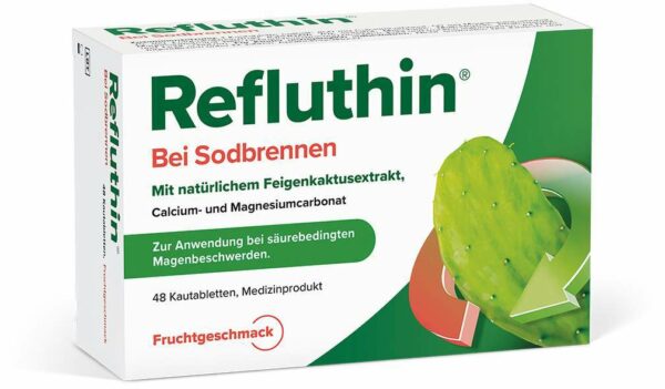 Refluthin Kautabletten Fruchtgeschmack 48 Stück