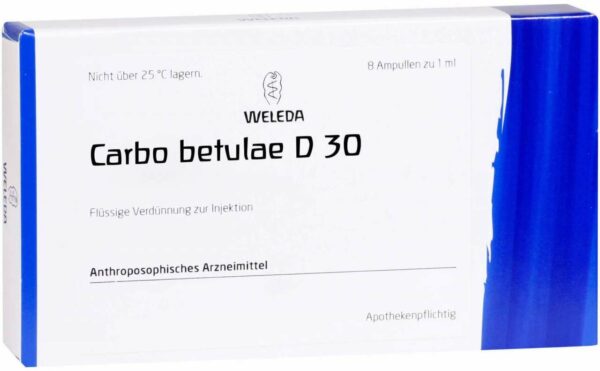 Carbo Betulae D 30 Ampullen 8 X 1 ml