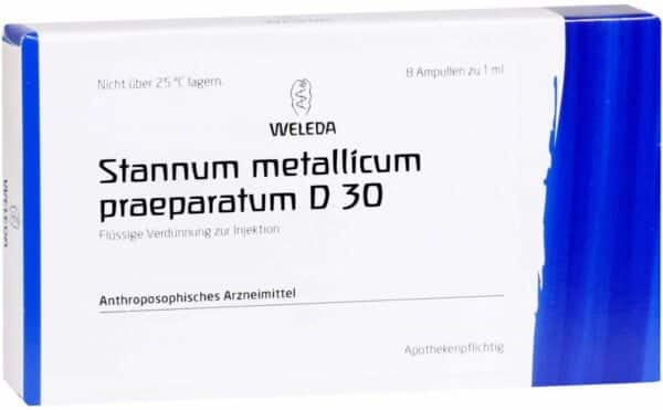 Stannum Metallicum Praeparatum D 3 8 X 1 ml Ampullen