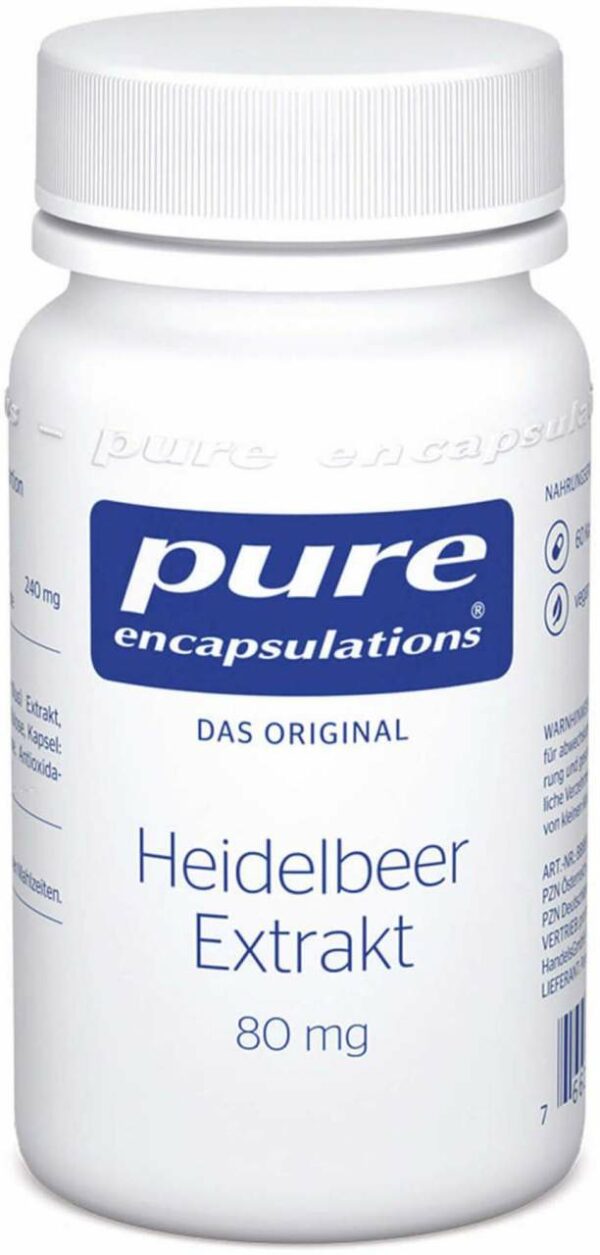 Pure Encapsulations Heidelbeer Extrakt 80 mg 60 Kapseln