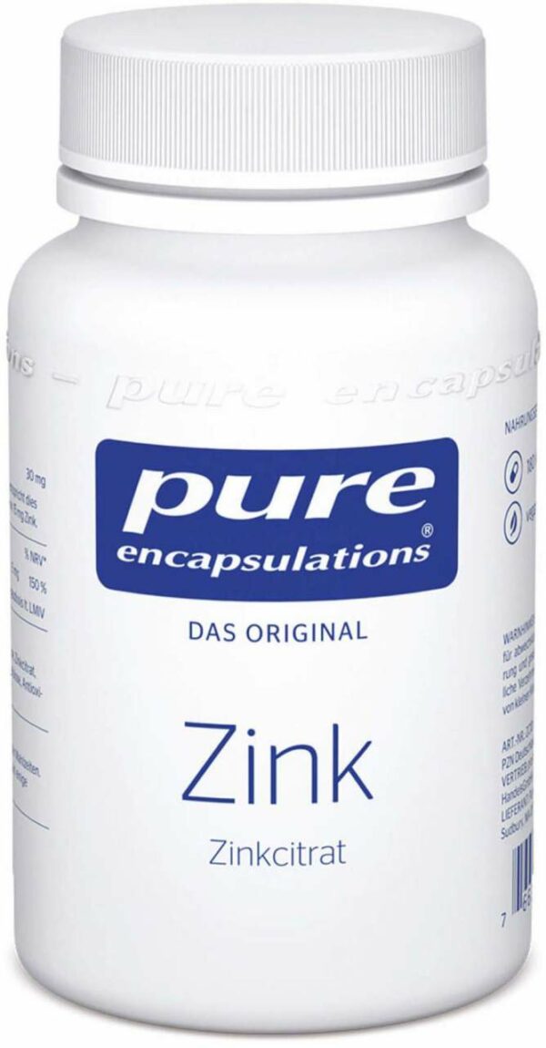 Pure Encapsulations Zink Zinkcitrat 180 Kapseln