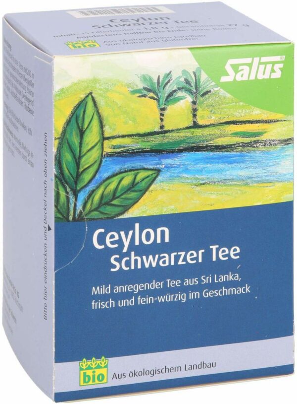 Ceylon Schwarzer Tee Bio Salus 15 Filterbeutel