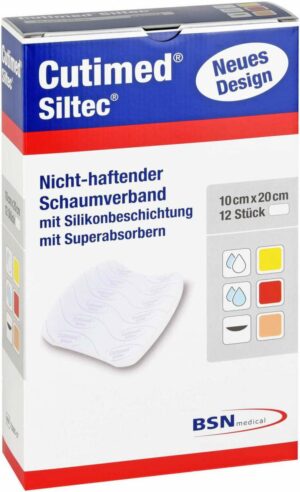 Cutimed Siltec 10 X 20 cm 12 Stück